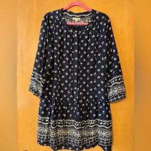 Burberry Brit Navy and Ecru dress. SZ 12